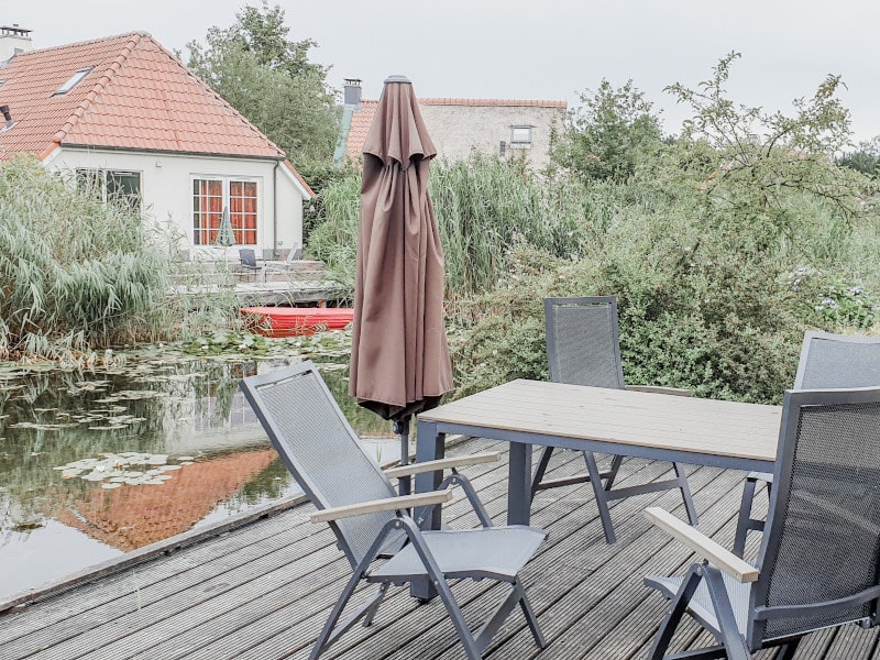 De Schatberg: ons terras aan het water